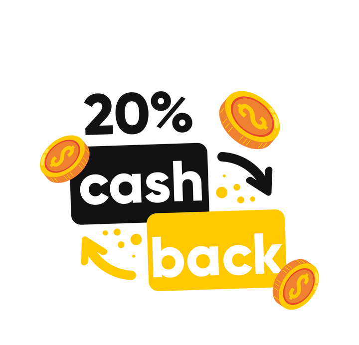 20% CashBack