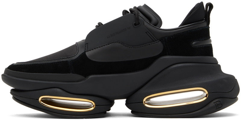 Balmain Unicorn Black & Gold Luxury Sneakers