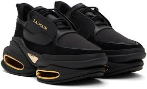 Balmain Unicorn Black & Gold Luxury Sneakers