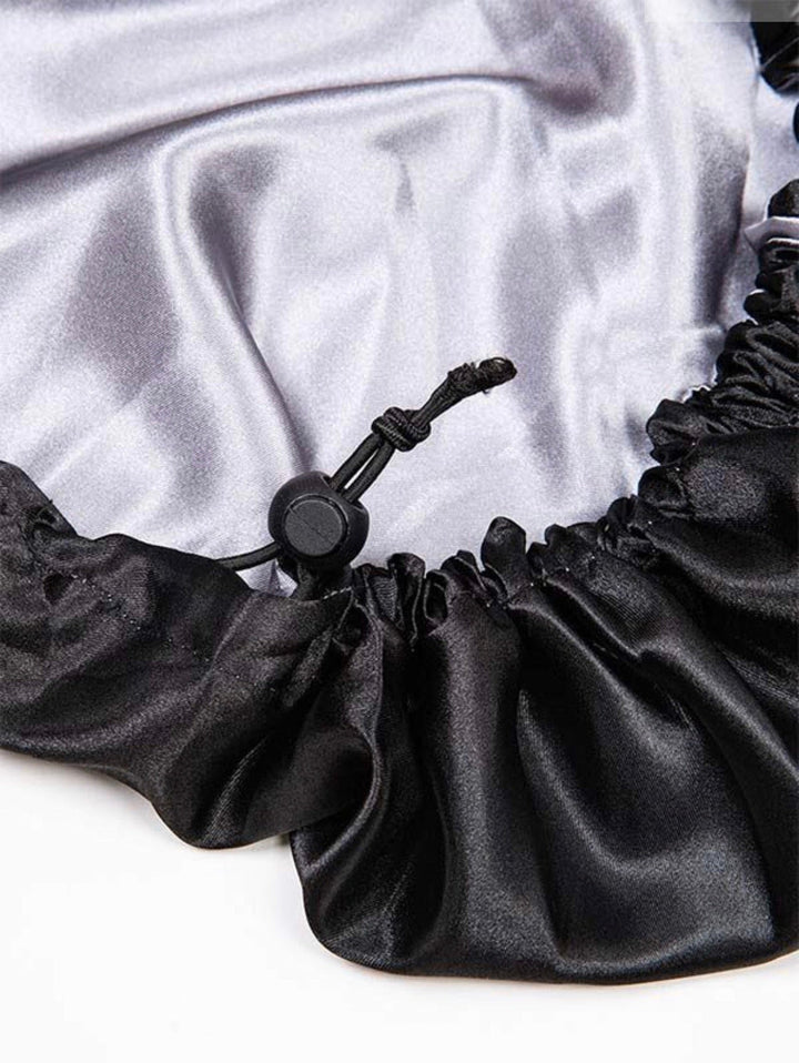 Double Layered Drawstring 100% Satin Bonnet