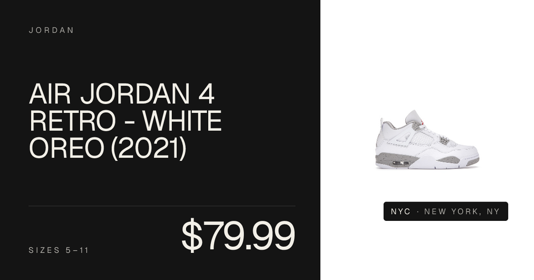 Air Jordan 4 Retro - White Oreo (2021)