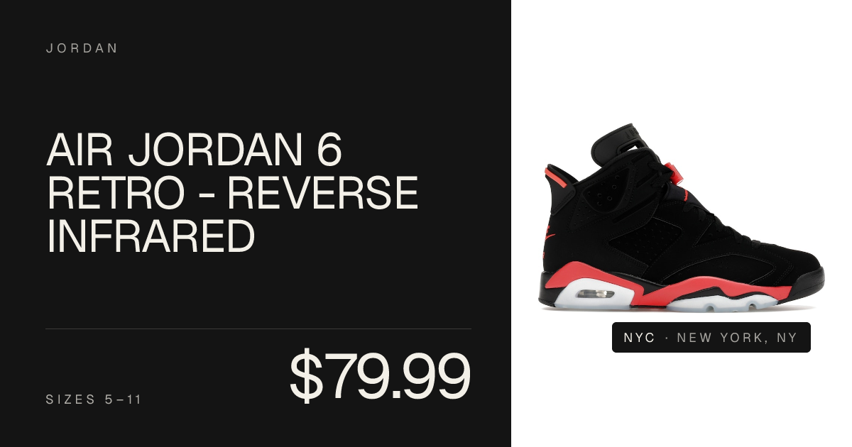 Air Jordan 6 Retro - Reverse Infrared
