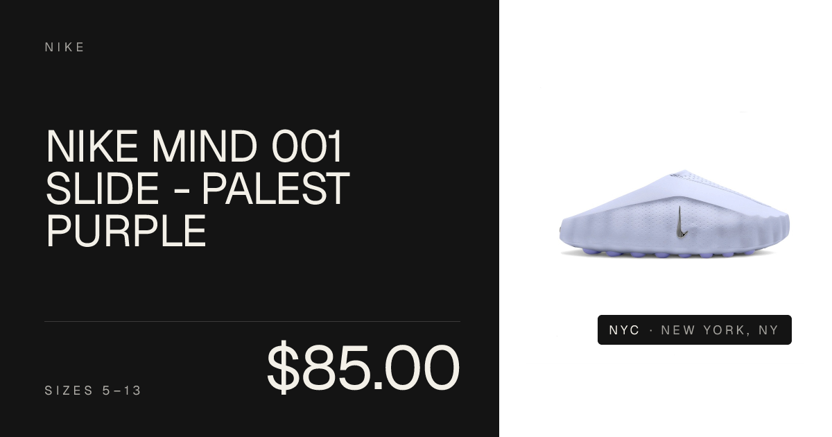 Nike Mind 001 Slide - Palest Purple