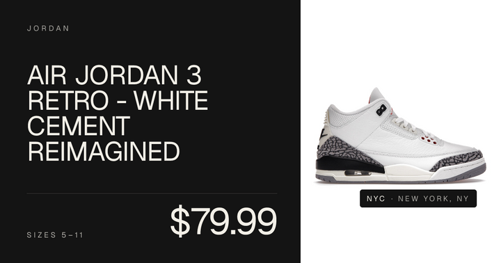 Air Jordan 3 Retro - White Cement Reimagined