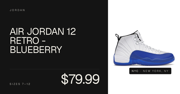 Air Jordan 12 Retro - Blueberry